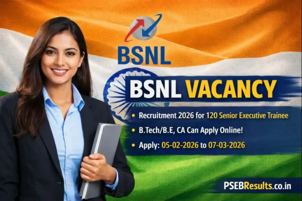 120 BSNL Executive Jobs 2026: Online Application Open for Engineering & CA Graduates