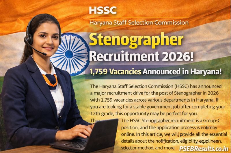 How to Apply for HSSC Stenographer 2026