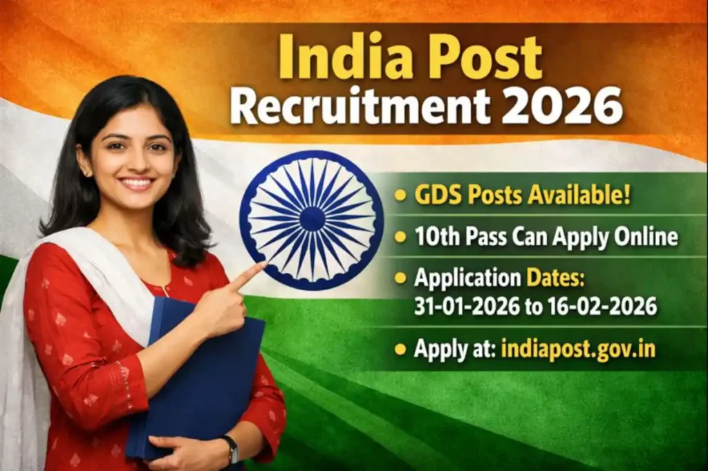 Apply Online for GDS Posts 2026 | India Post Recruitment (31 Jan - 16 Feb)

