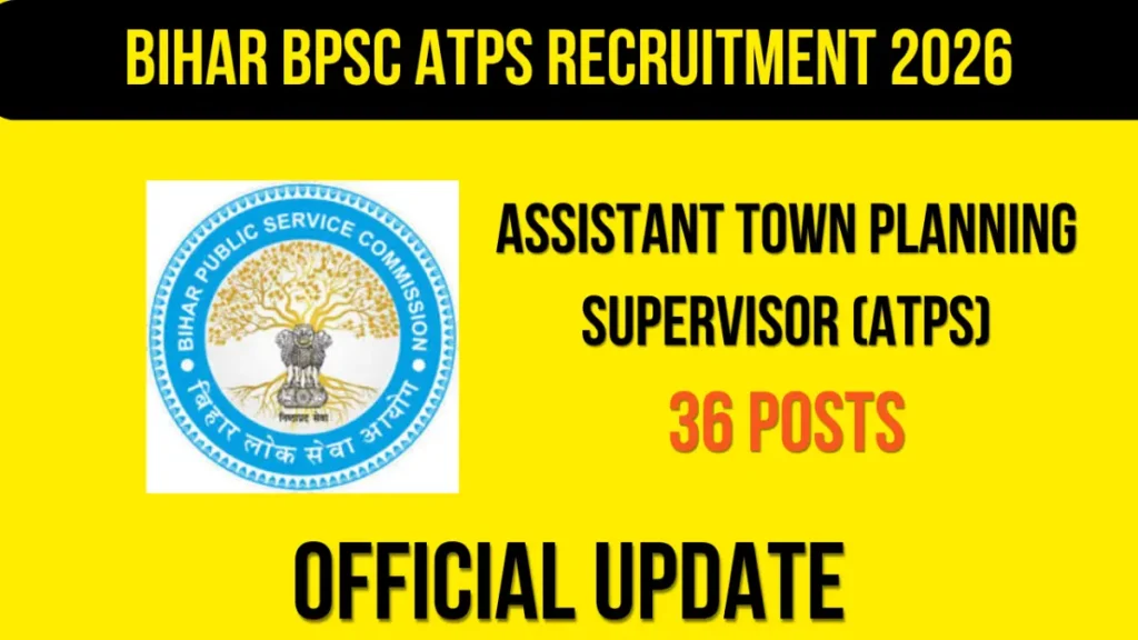Bihar BPSC ATPS Recruitment 2026 – Notification, Eligibility, Apply Online