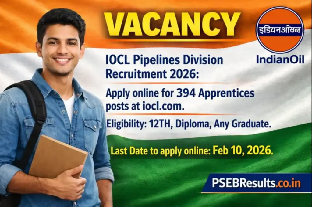 IOCL Apprentices Recruitment 2026: 394 Vacancies for 12th, Diploma, Graduates | Apply Now