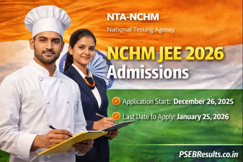 NCHM JEE 2026 Applications Now Open