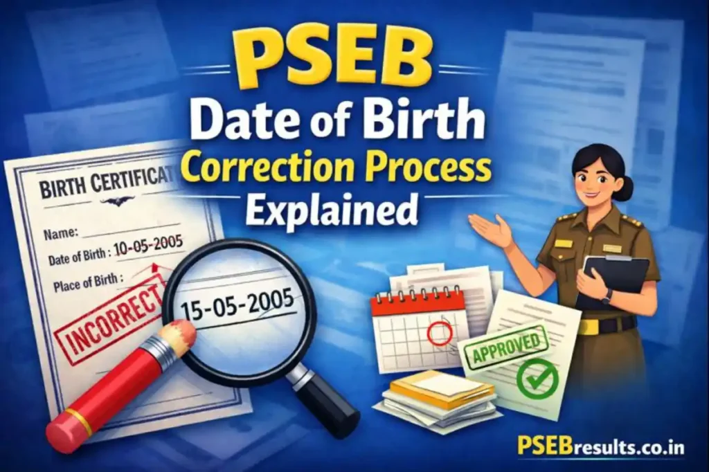 PSEB Date of Birth Correction Process Explained: Step-by-Step Guide for Punjab Board Students