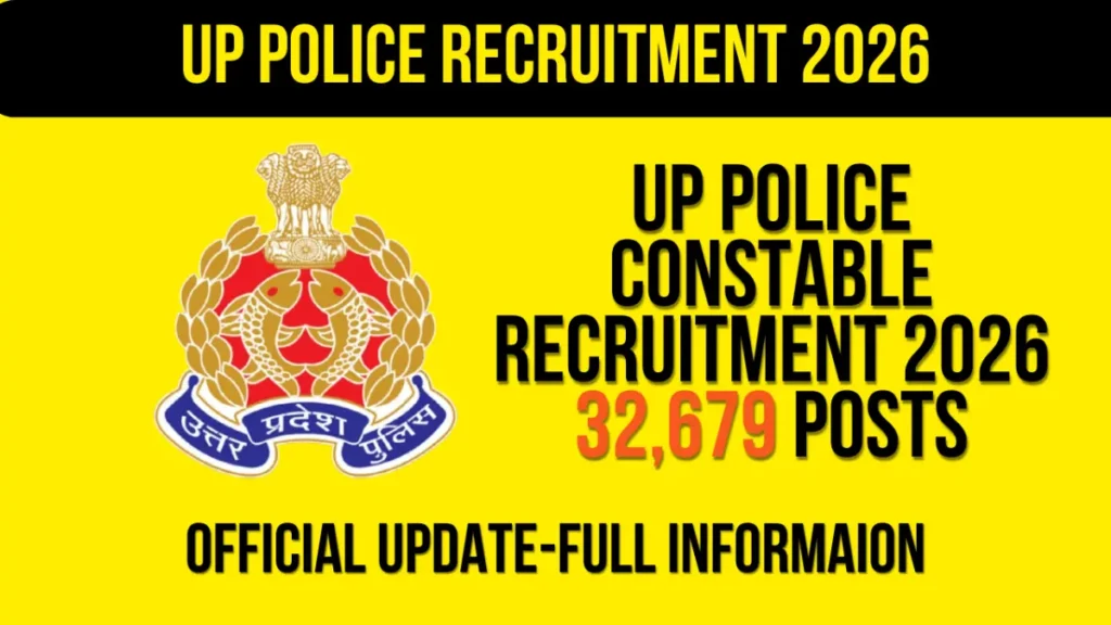 UP Police Constable Recruitment 2026: Apply for 32,679 Posts