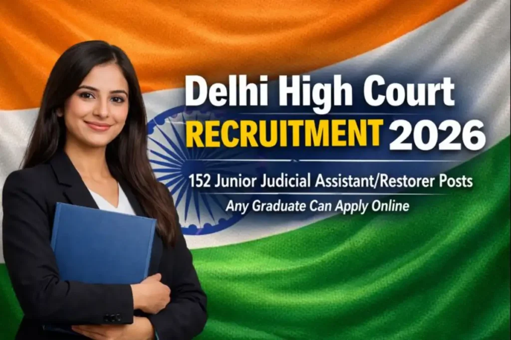 152 Junior Judicial Assistant Vacancies at Delhi High Court 2026