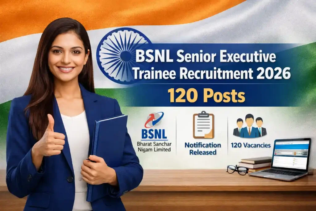 BSNL SET Recruitment 2026 -120 Vacancies, Notification Out