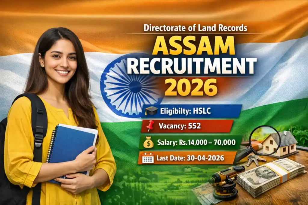 DLRS Assam LRA Recruitment 2026 Apply for 552 Land Records Assistant Posts @sebaonline.org