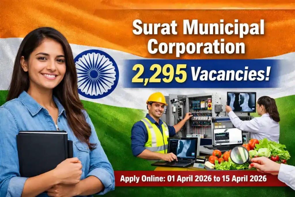 SMC Bharti 2026 2295 Vacancies Announced, Apply for Technical Posts from 1st April