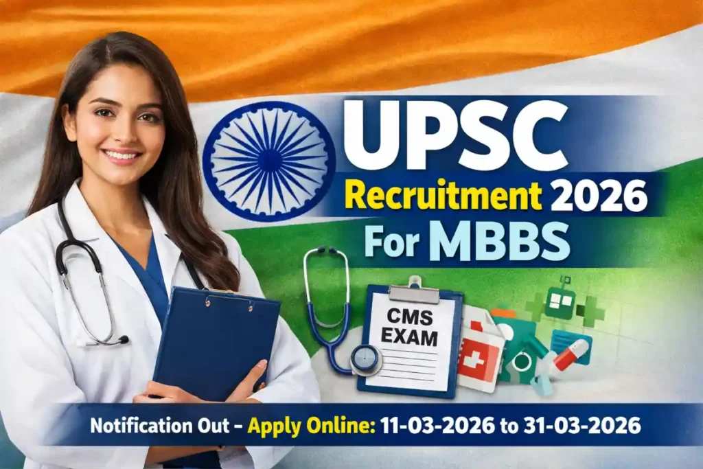 UPSC CMS 2026 Application Begins 11th March: Notification PDF, Eligibility & Link