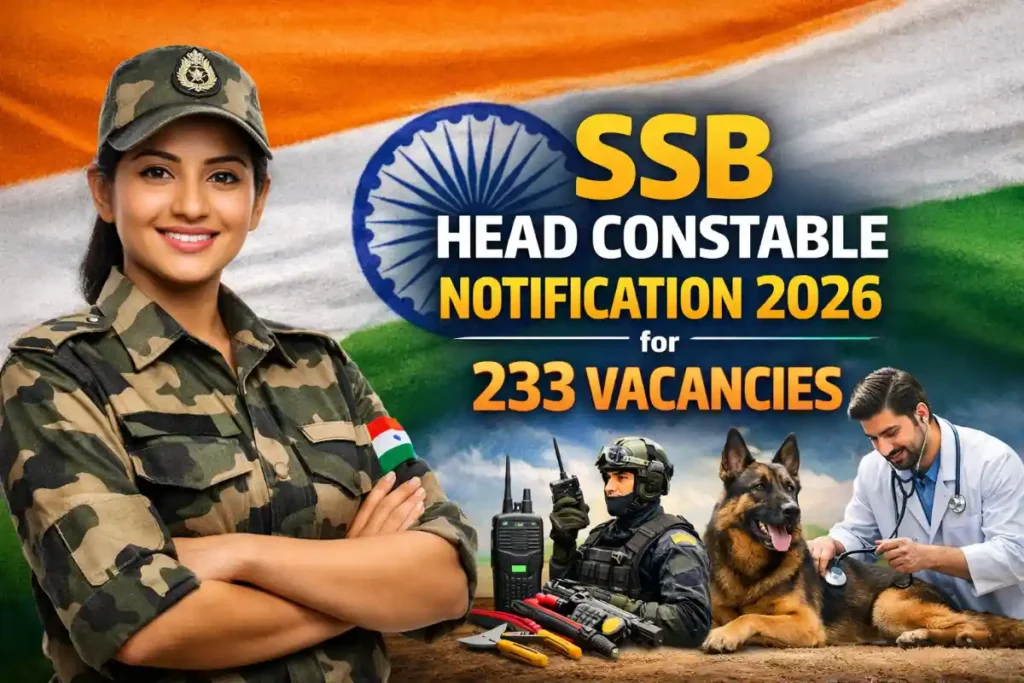 SB Recruitment 2026: 233 Head Constable Posts
