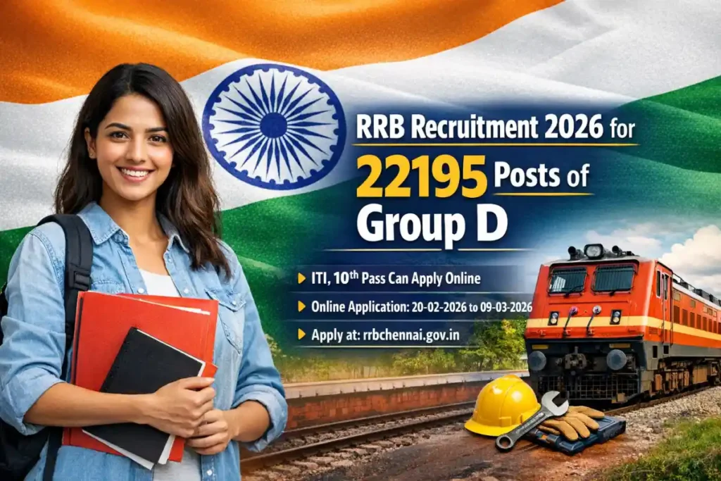 RRB Group D 2026 Notification: 22195 Vacancies, Apply Online for ITI/10th