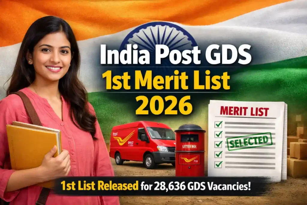 India Post GDS Result 2026 (Released) Check 1st Merit List PDF, Circle-Wise Cut Off & Status